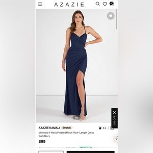 AZAZIE size A2 (2) Dark Navy Kamali floor length dress